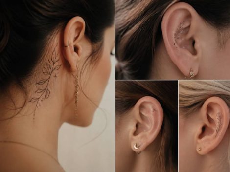 Tattoo oreille femme : les idées tendance pour un style élégant et original