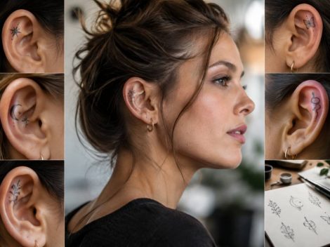 Tatouage dans l’oreille femme : idées originales et conseils avant de se lancer