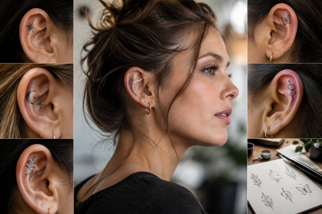 Tatouage dans l’oreille femme : idées originales et conseils avant de se lancer