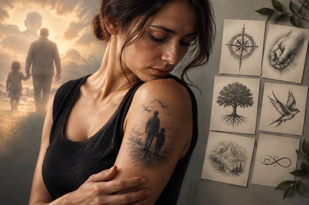 Tatouage deuil papa : idées et significations pour lui rendre hommage