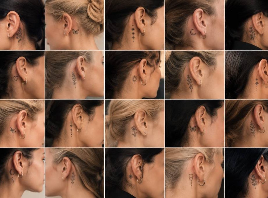Tattoo derrière l’oreille femme : 20 idées élégantes et tendances
