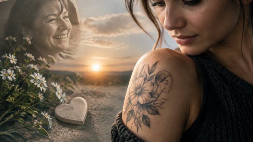 Deuil tatouage maman décédée : idées symboliques pour honorer sa mémoire