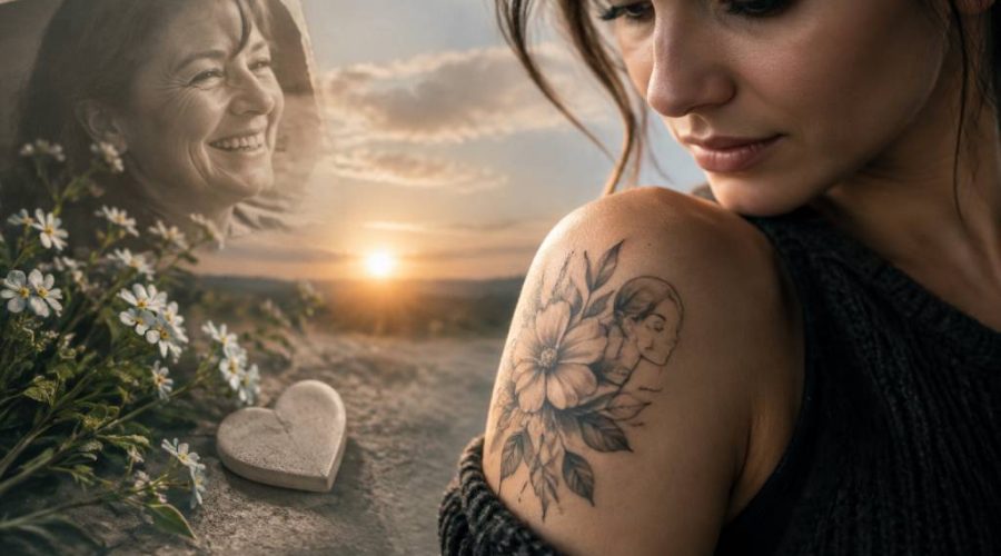 Deuil tatouage maman décédée : idées symboliques pour honorer sa mémoire