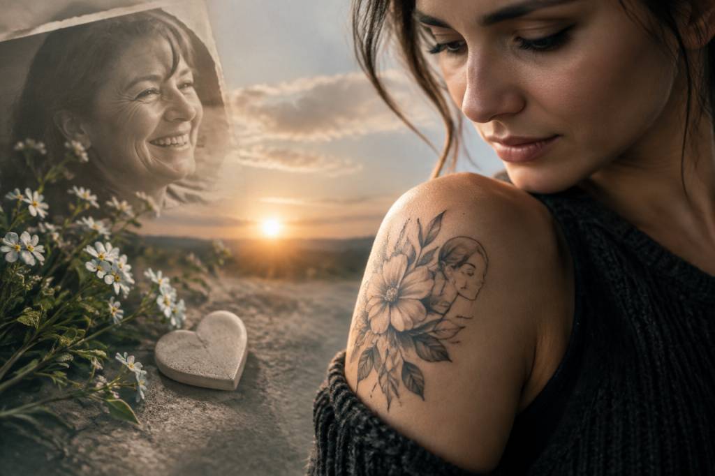 Deuil tatouage maman décédée : idées symboliques pour honorer sa mémoire