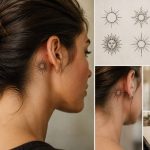 Tatouage soleil derrière oreille : idées, significations et conseils pour bien le choisir