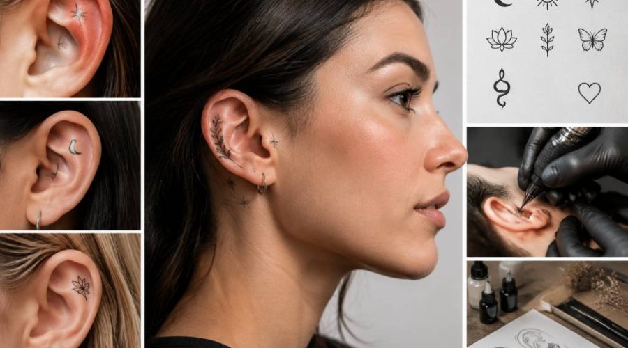 Tatouage sur l’oreille : idées, significations et conseils pour un choix tendance et symbolique