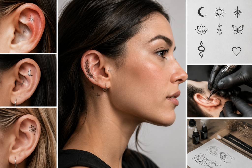 Tatouage sur l’oreille : idées, significations et conseils pour un choix tendance et symbolique