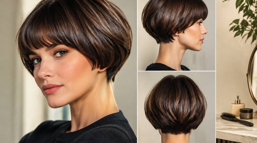 Coupe carré boule nuque courte : la tendance capillaire moderne à adopter cette saison