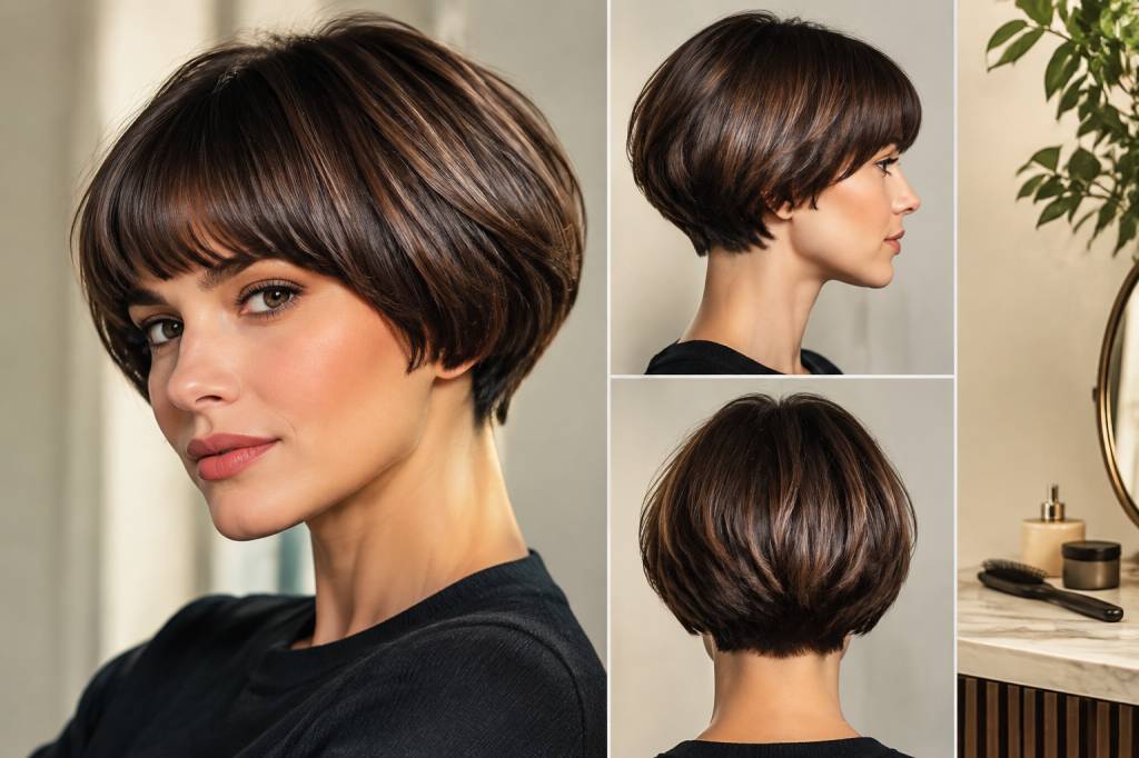 Coupe carré boule nuque courte : la tendance capillaire moderne à adopter cette saison