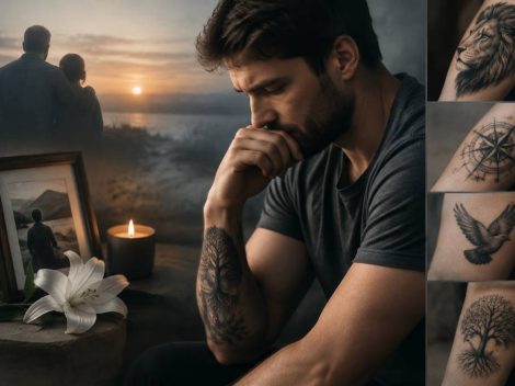 Tatouage deuil homme : idées symboliques pour rendre hommage à un proche