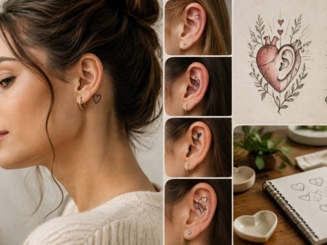 Tatouage cœur oreille : idées, significations et conseils pour un choix réussi