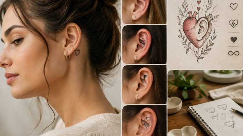 Tatouage cœur oreille : idées, significations et conseils pour un choix réussi