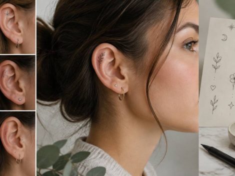 Tatouage oreille trait : idées et conseils pour un motif discret