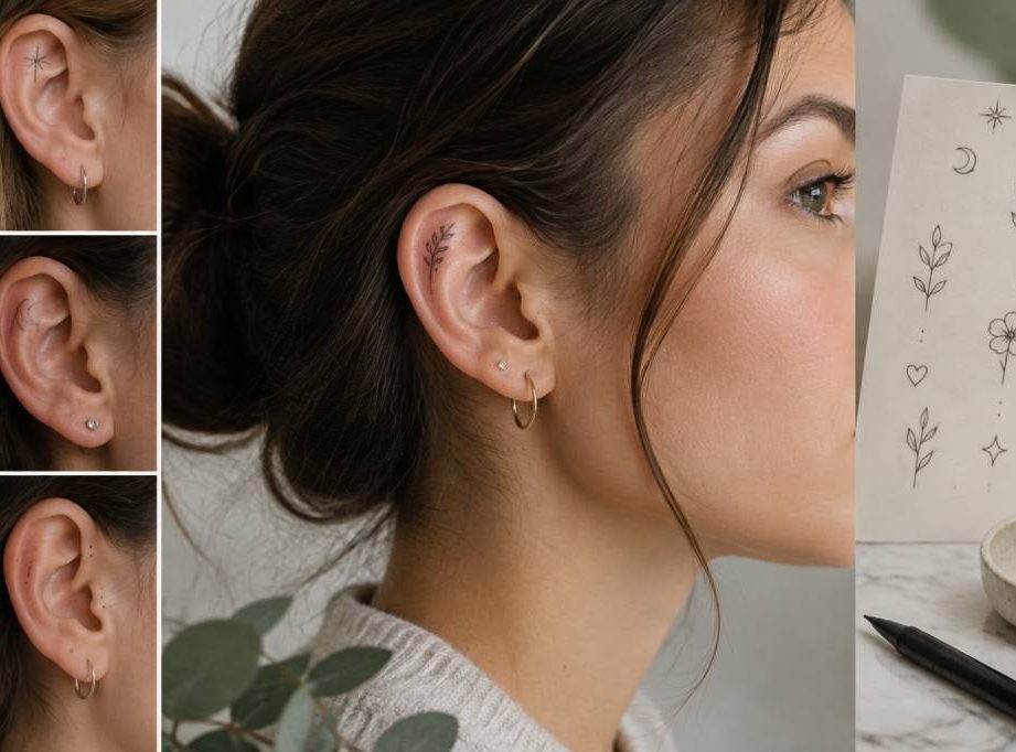 Tatouage oreille trait : idées et conseils pour un motif discret