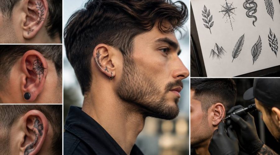 Tatouage oreille homme : idées, styles et conseils pour bien choisir