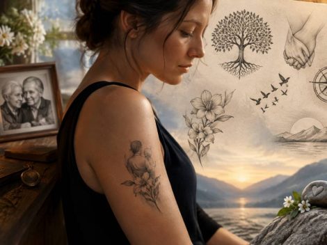Tatouage grand parent décédé : idées symboliques pour honorer sa mémoire